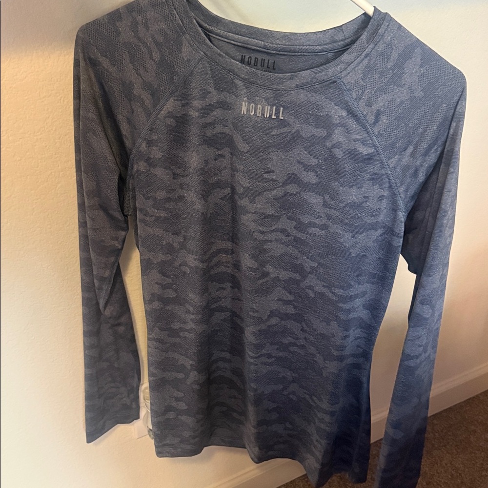 NOBULL Long Sleeve Camo Performance Top - Slate